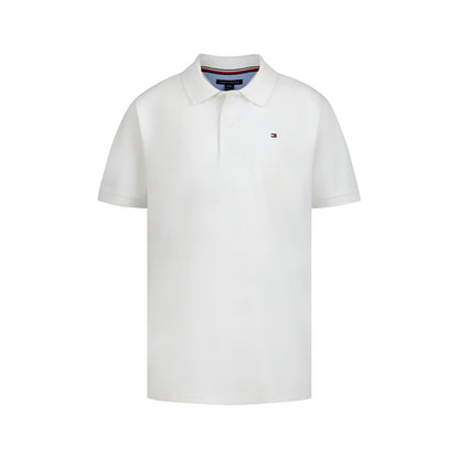 Tommy Hilfiger Polo de Hiedra elástica para niños - Niños grandes - 12-14 - blanco
