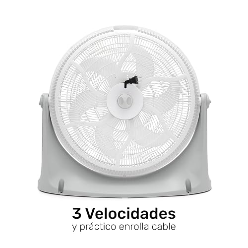 TAURUS AVALANCHE | Ventilador de Piso | 2 en 1| 3 Velocidades | 20 Pulgadas| Reja Plástica Aerodinámica ECOJET | Silencioso (Menos de 70 dB) | Potencia Única | Circulador de Aire
