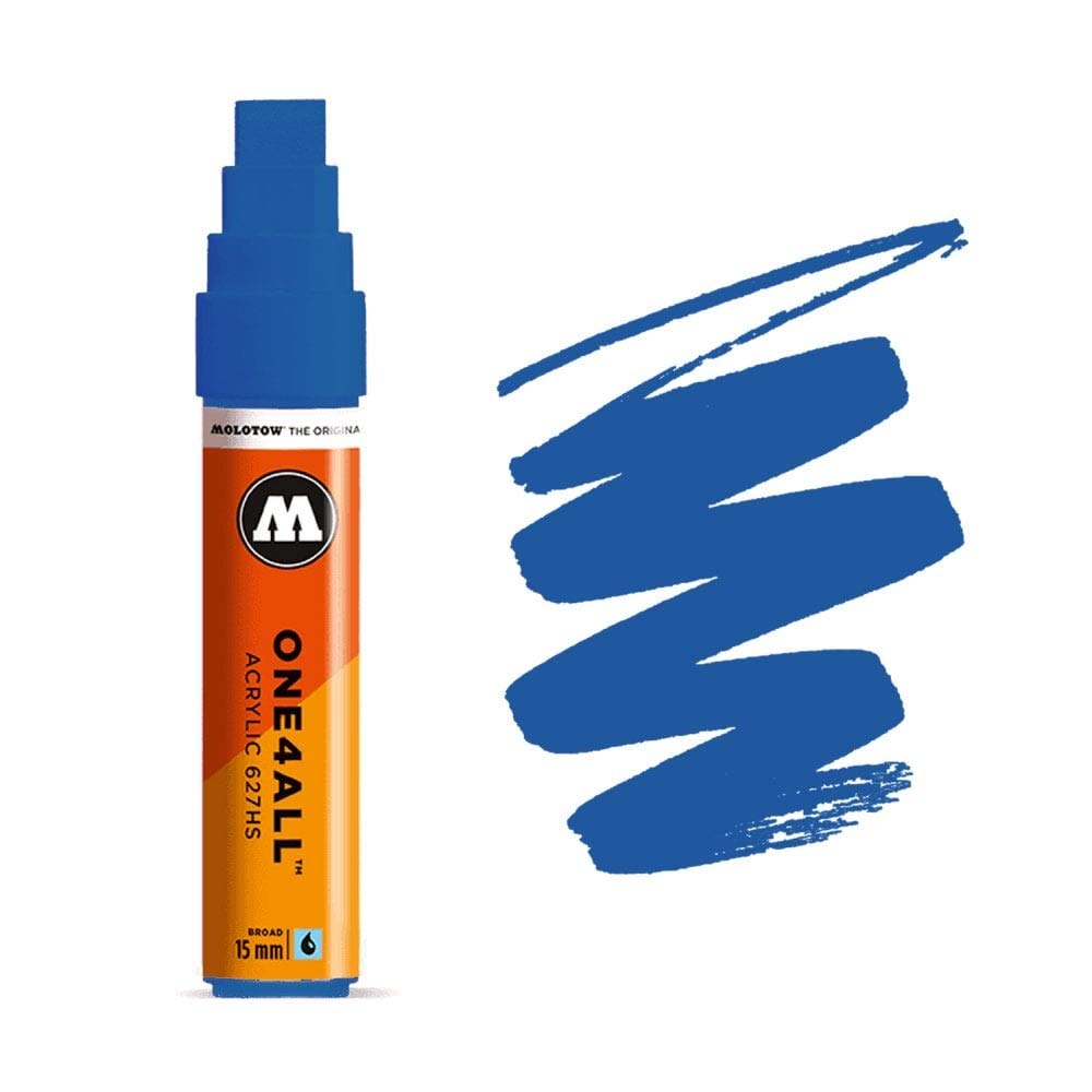 Molotow ONE4ALL Marcador Acrílico Recargable - 15 mm - Azul (True Blue)