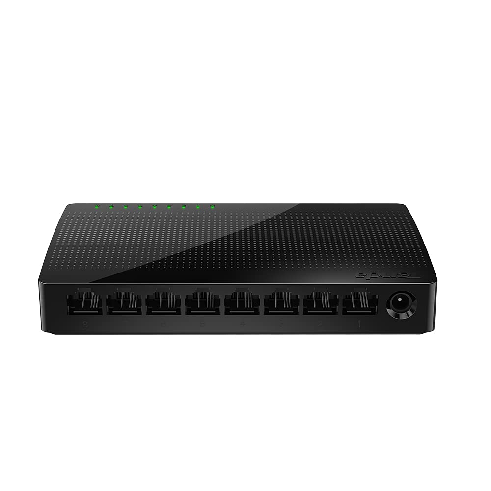 Tenda Switch Ethernet Gigabit No Administrable, 5 u 8 Puertos - SG108 | 8 Puertos Gigabit