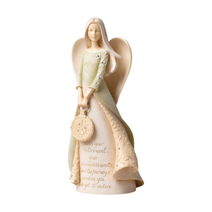 Enesco 4036736 Foundations Retirement Angel Figurine, 9.25-Inch