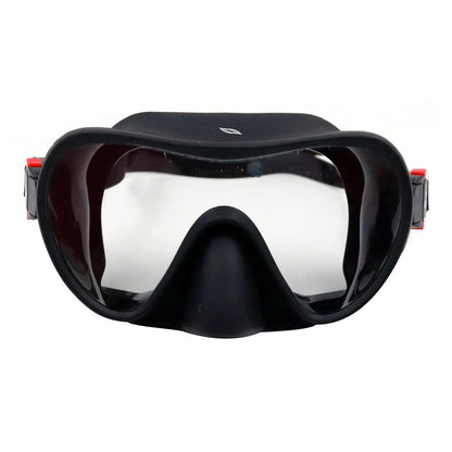 Voit Set de Esnórquel y Visor para Adulto, Silicona Hipoalergénica, Visor con Vidrio Templado, Válvula de Purga, Negro y Gris