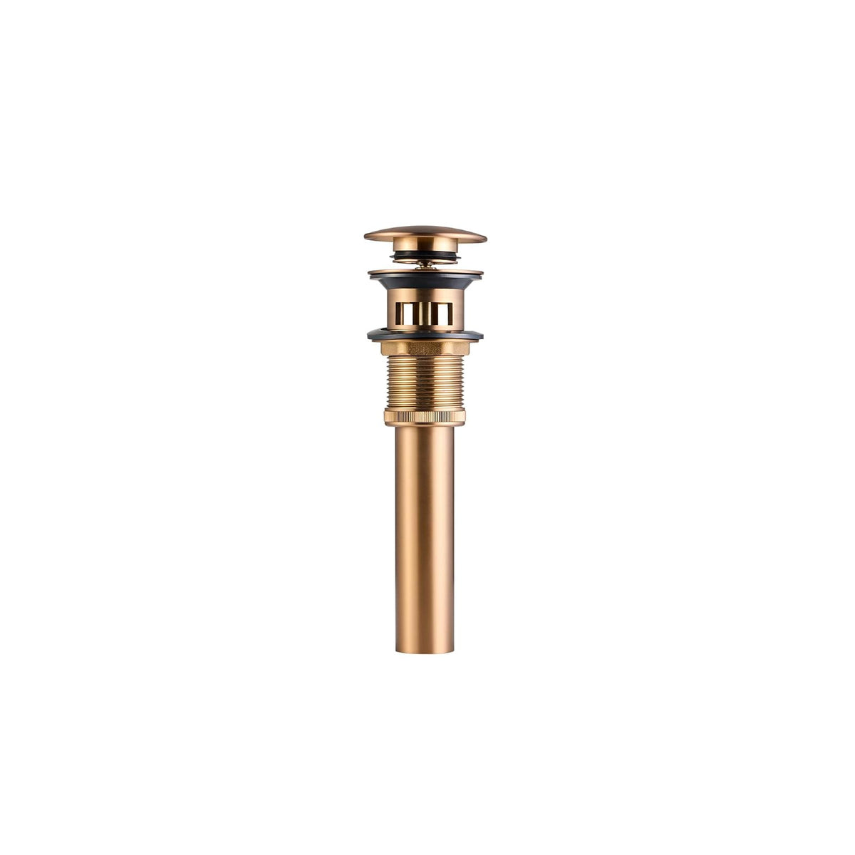DESAGUE UNIVERSAL DE POP UP CON REBOSADERO PARA LAVABO BRONCE