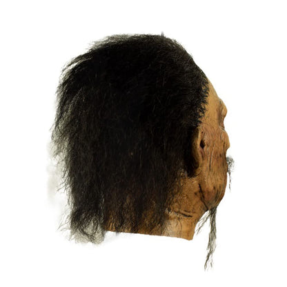 Ghoulish Productions Shrunken Head A - 1, Artículo Decorativo de Craneo Encogido de Brujo, Adorno para Decoración de Halloween de Cabeza Pequeña Ideal para Casa de Terror y Día de Muertos