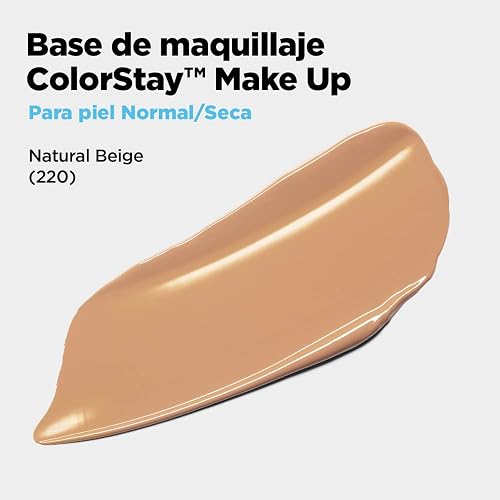 Revlon Base de Maquillaje ColorStay Make Up Cutis Normal/Seco, Natural Beige, 30 ml