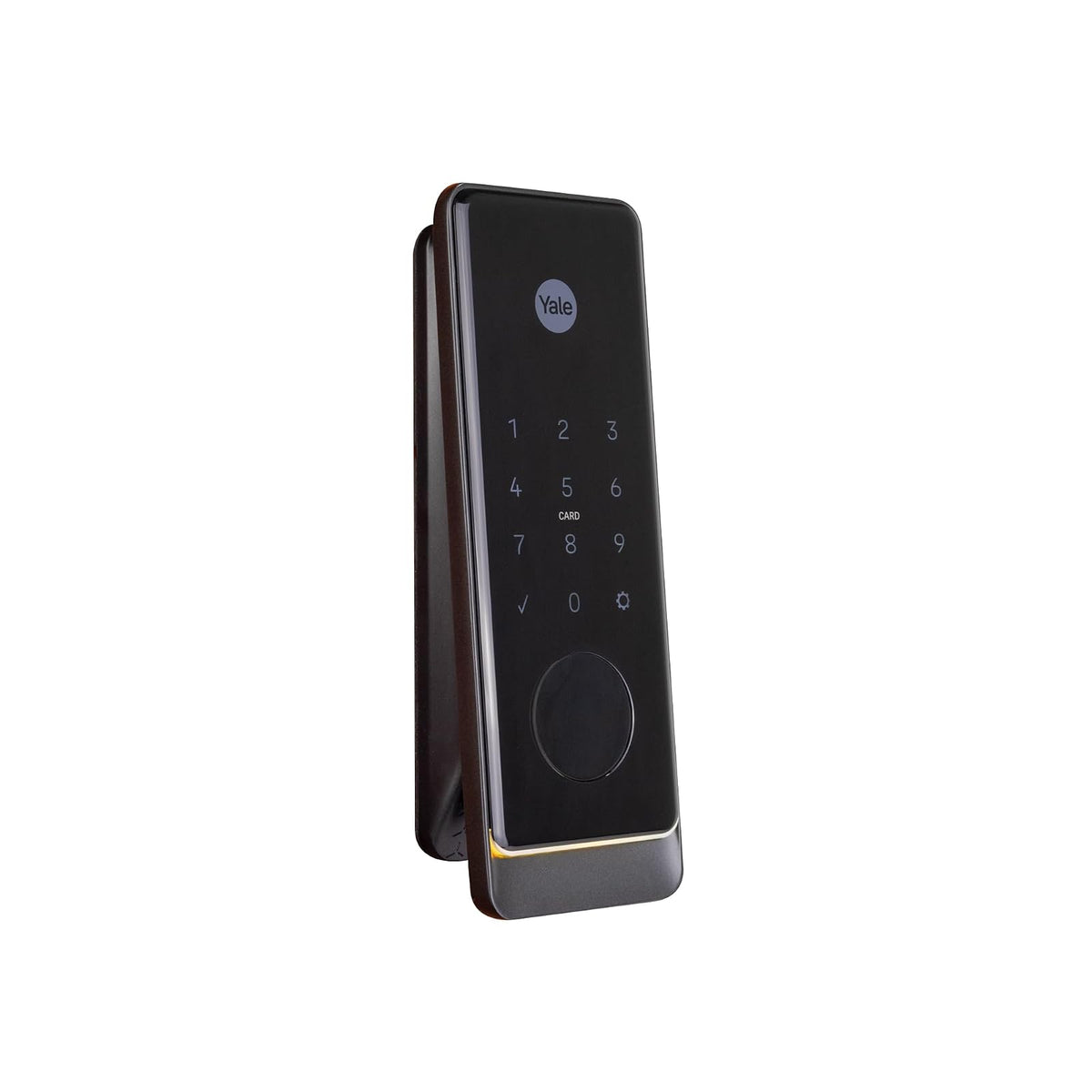 Yale Cerradura Inteligente Biométrica Tipo Jaladera Gemini Mini Con Hub Wifi | Huella Dactilar, Código, Tarjeta, App y Llave | Negro |Para Puertas de Madera y Metal