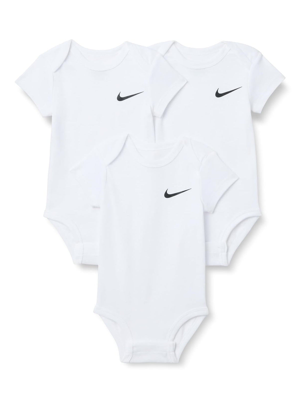 Nike Pack de 3 Bodysuits Essentials para Bebé Unisex - 0 - 3 Meses - Blanco