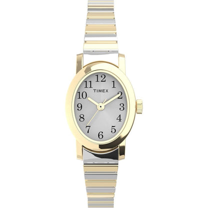 Timex Cavatina reloj analógico para mujer de 18 mm - Two-Tone - Silver-Tone