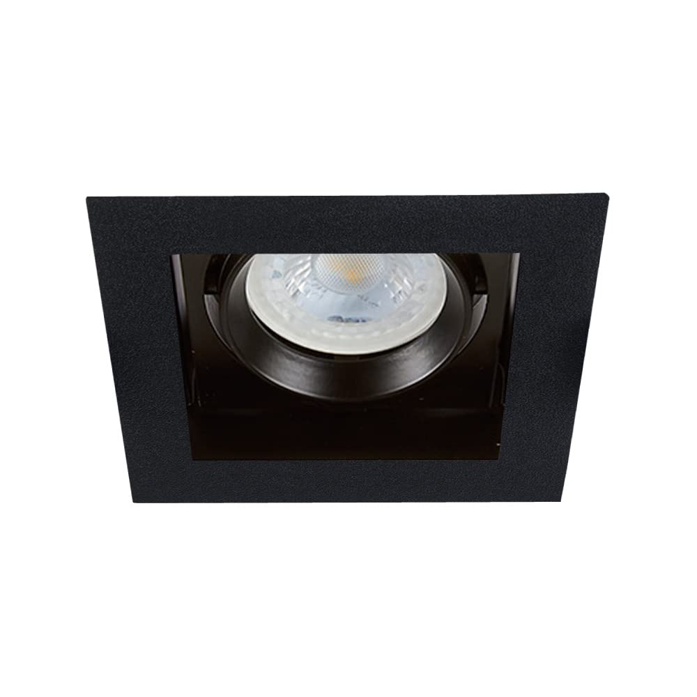 Tecnolite Lámpara Downlight Empotrable Dirigible, Potencia Máx. 60 W, Base GX5.3/GU10, No incluye foco