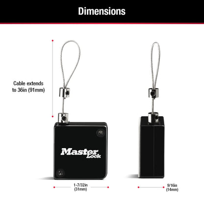 Master Lock 5490D - Caja de bloqueo retráctil