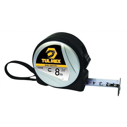 TULMEX 93008M | Flexómetro Magnético 8 M | Doble Cara | Agarre Cómodo
