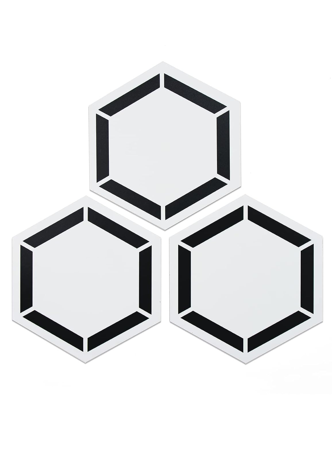 FloorPops Coltrane - Azulejos de vinilo hexagonal de 9 x 10.4 pulgadas (10 azulejos), (4.5 pies cuadrados/caja), color blanco roto