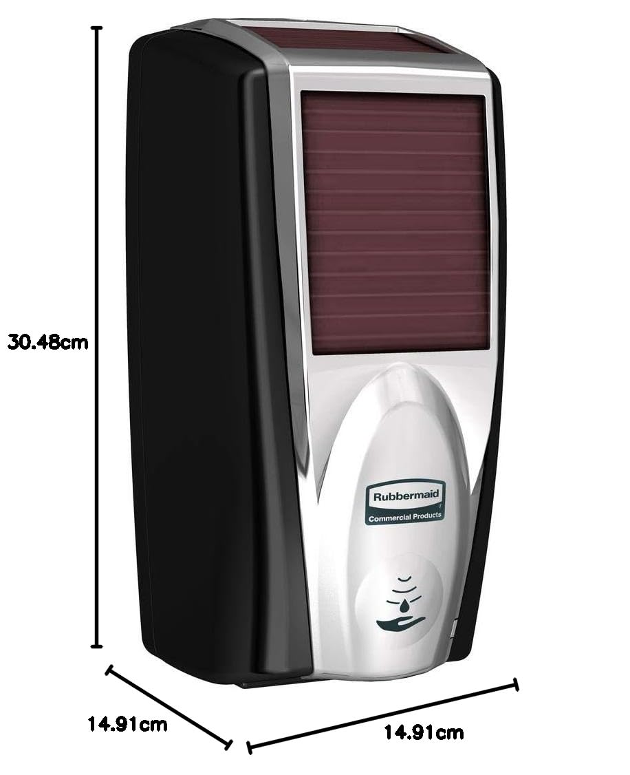 Rubbermaid Commercial 1980826 LumeCel AutoFoam Soap Dispenser, Black/Chrome