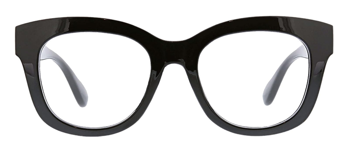 Peepers Center Stage Lentes de Lectura con Bloqueo de Luz Azul, Gran Tamaño - Negro - - 2.5 x
