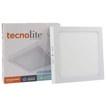 Tecnolite - Lámpara Plafón LED Techo 18 W, Luz de Día, Iluminación Interiores, No atenuable, LED integrado