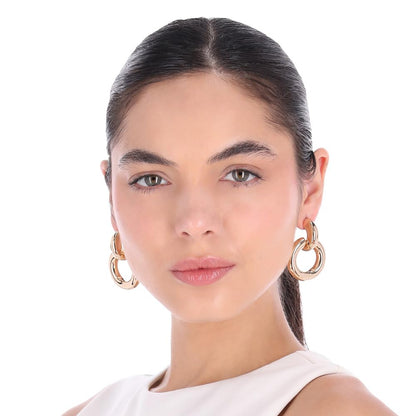 Nine West Aretes Dorado para Mujer