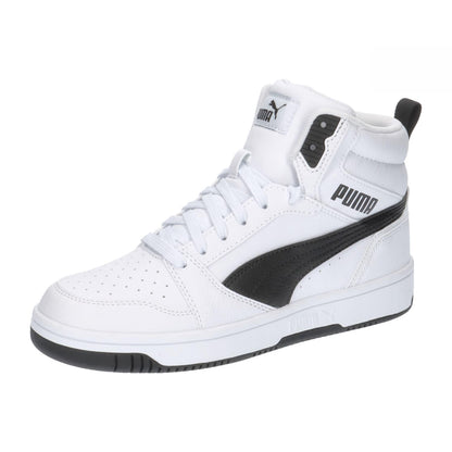 Tenis Puma Rebound V6 Mid Jr Unisex Adulto - 22.0 cm - Blanco