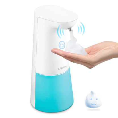 LAOPAO - Dispensador automático de jabón espumoso, sin contacto, manos libres, para encimera, cocina y baño