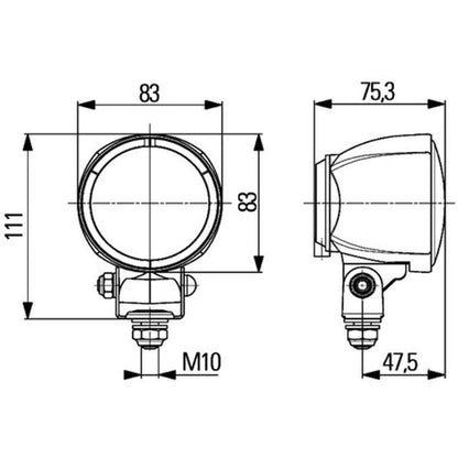 HELLA 996176001 Modul 70 / WL MODULO 70 S/F H3 12/24V