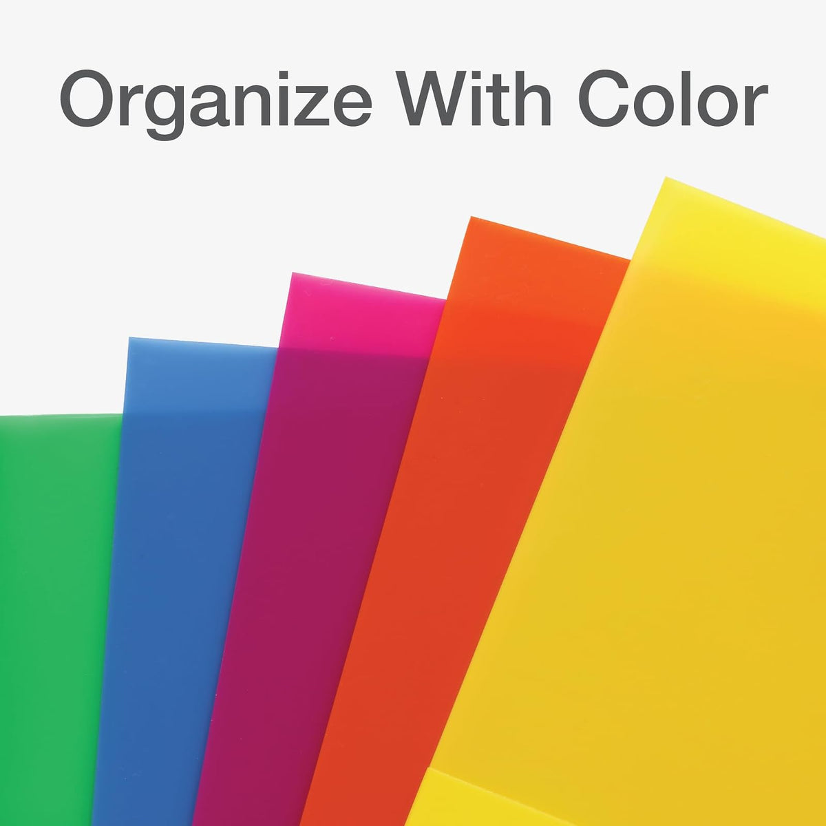 Oxford 59800 - Divisores de carpeta de polietileno, bolsillo doble, organizadores de 3 agujeros, colores , 5 organizadores antiadherentes sin pestañas, paquete de 3 divisores índices
