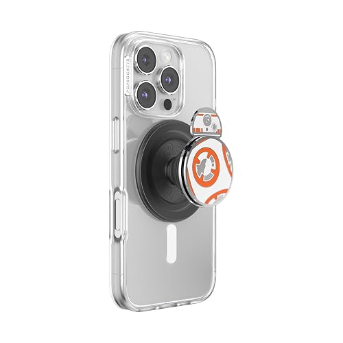 PopSockets - Agarre Redondo para teléfono Compatible con MagSafe, Anillo Adaptador Incluido, Soporte para teléfono, Compatible con Carga inalámbrica, Star War Power The Force 2025 - Spinner BB