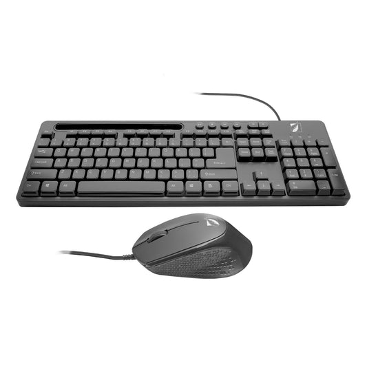Kit de Teclado con Teclas de Acceso rápido y Soporte para celualr o Tablet y Mouse 18-8326