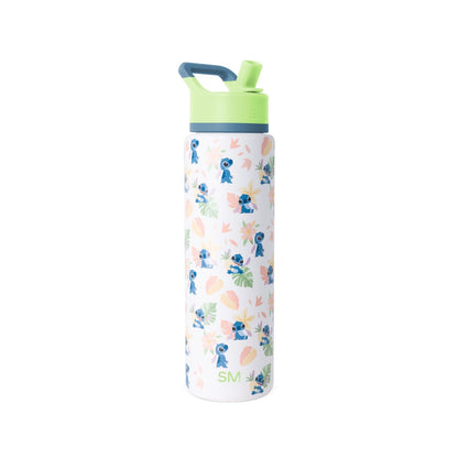 Simple Modern Summit Botella de Agua con Tapa de Popote - Botella de agua de 30 onzas - - Disney: Stitch Paradise
