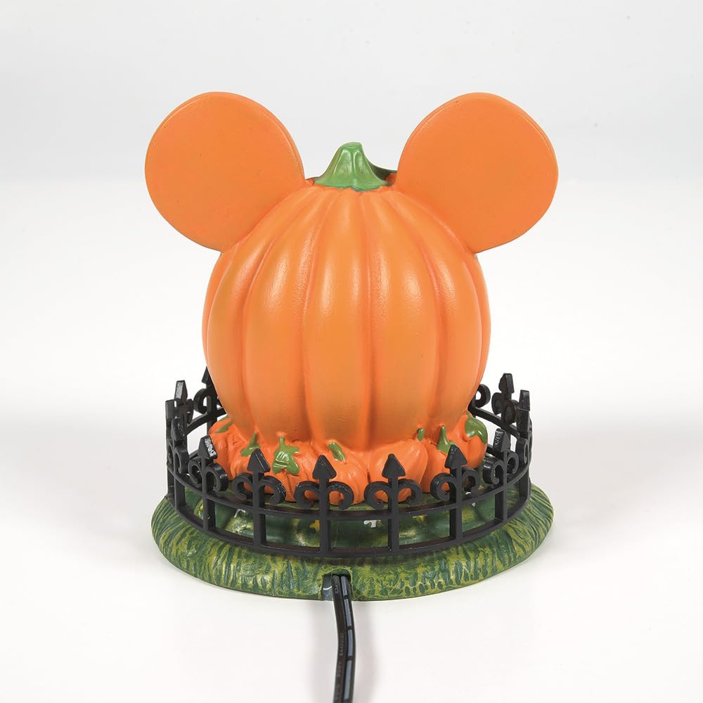 Department 56 Disney Village - Figura iluminada para Halloween, diseño de Mickey Mouse Town Center, 10.2 cm, Multicolor