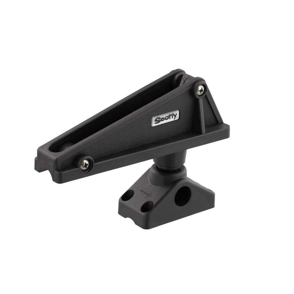 Scotty #276 Anchor Lock w/ #241 Side Deck Mount, Black