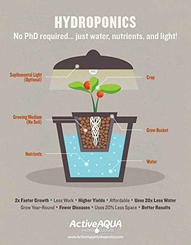 Hydrofarm Active Aqua - Bomba Sumergible, Negro, 550 GPH