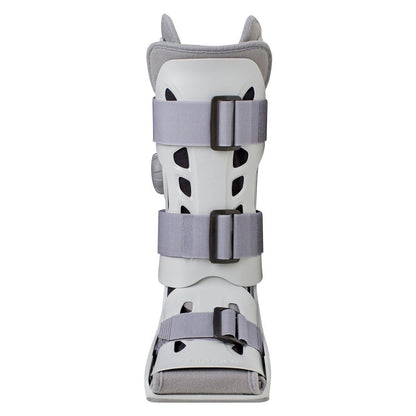 Aircast Airselect Elite Walker Boot, ajuste universal, mediano (gris) | Carcasa semirrígida, celdas de aire dúplex para control de edema, inflado integrado