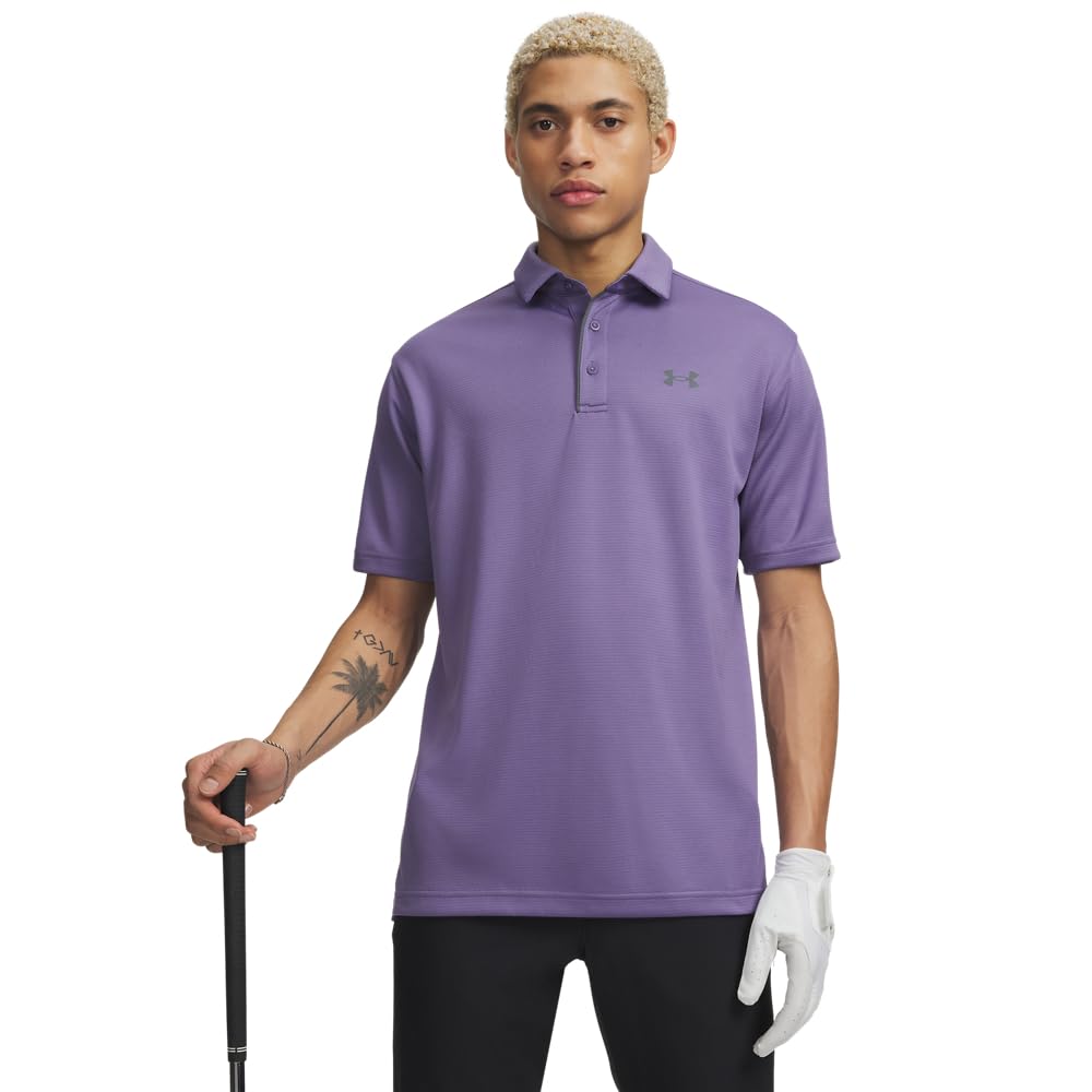 Under Armour Tech Polo de Golf para Hombre - (521) Purple Luxe - Gris tono - CH