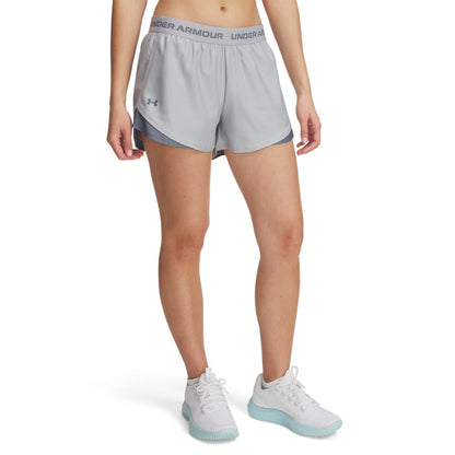 Under Armour Tech Play Up Short Deportivo para Mujer - XL - (011) Mod Gray - Gravel
