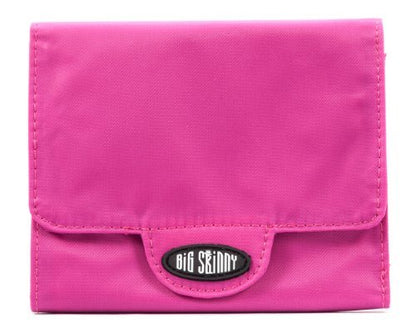 Big Skinny Billetera Trixie tri-fold delgada para mujer, con capacidad para hasta 30 tarjetas - Fucsia