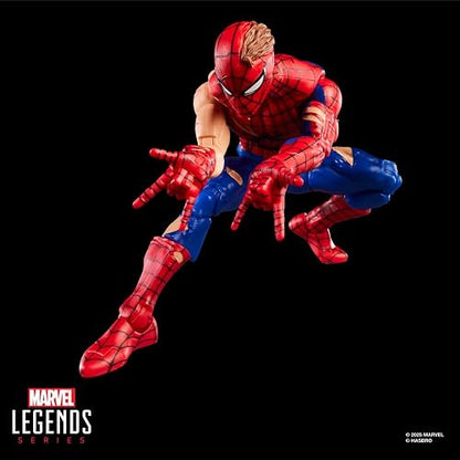 Marvel Legends Spider-Man Magic The Gathering Figura Articulada 15 cm | Marvel Legends Spider-Man Figura de acción de 6 pulgadas Magic The Gathering Wave 1 - Spider-Man Battle Damaged