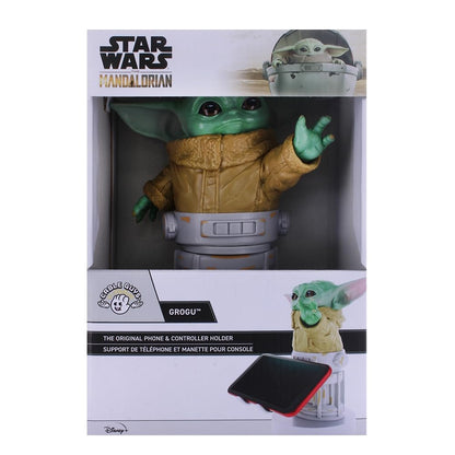 Cable Guys - Star Wars Grogu Seeing Stone Pose Gaming Accessories Holder & Phone Holder for Most Controller (Xbox, PS, Nintendo Switch) & Phone