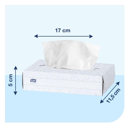 Tork Pañuelos Faciales Desechables Institucionales Sin Fragancia – Pañuelos para Consultorio Oficina y Recepción, 30 Cajas x 100 Pañuelos (3,000 Piezas) – Color Blanco