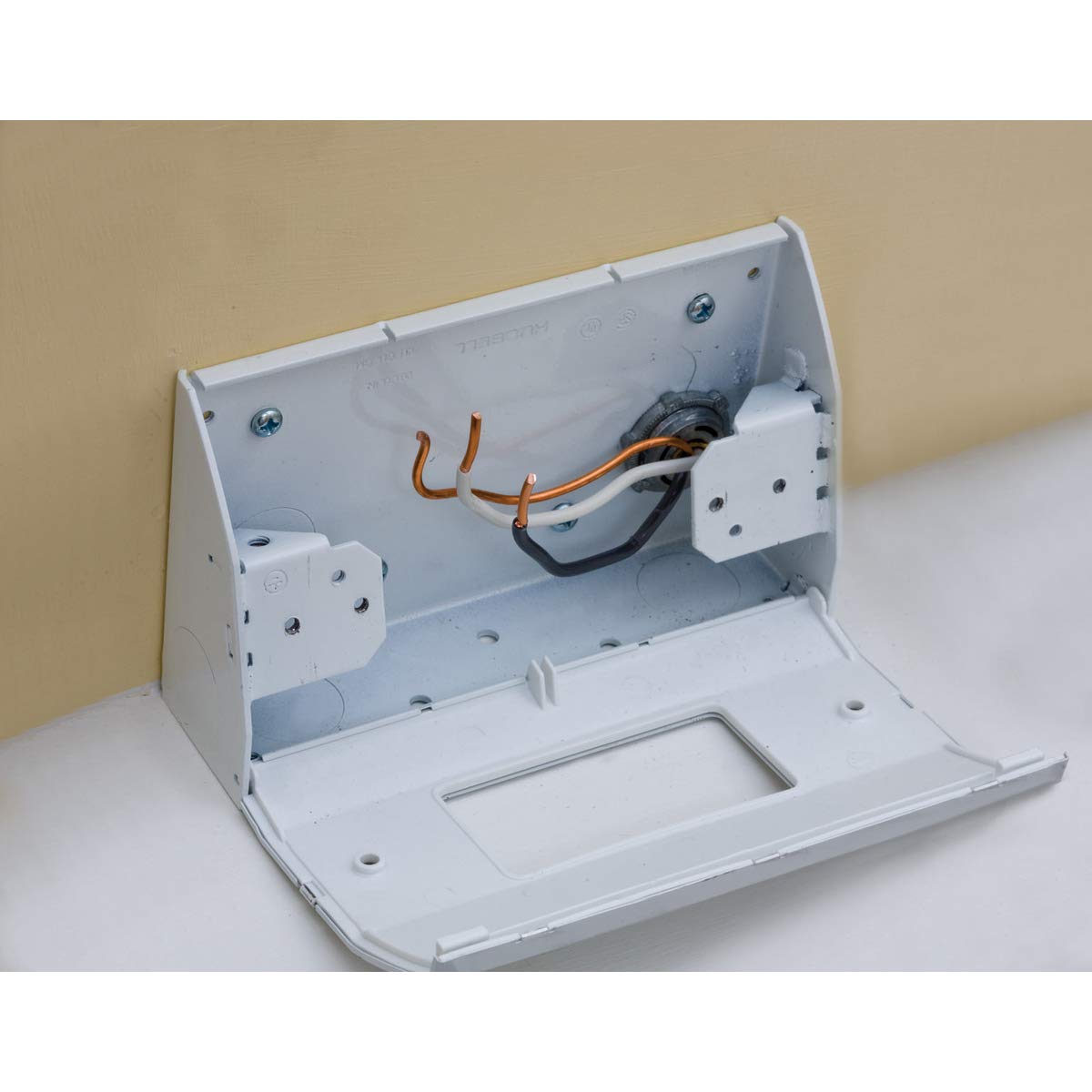 Bryant Electric RU100W Under Counter Electrical Box, White