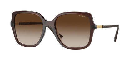VOGUE LENTES SOLAR 0VO5538SL FEMALE FASHION INJECTED SQUARE TRANSLUCENT DARK BROWN 55