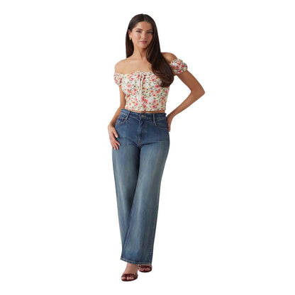 Guess Top SS Eliane con Volumen Estilo Puff