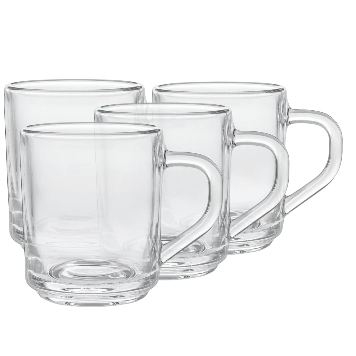 Milano Juego de 6 Tazas de Vidrio para Café de 229 ml.