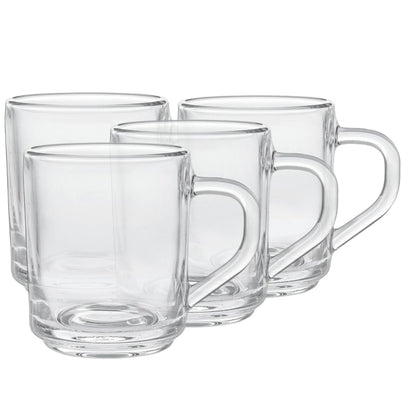 Milano Juego de 6 Tazas de Vidrio para Café de 229 ml.