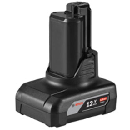 Bosch GBA12V60 - Batería de 12 V máx. Iones de Litio, 6 Ah | Batería de litio de 12 voltios compatible con todas las herramientas eléctricas y cargadores BOSCH de iones de litio de 12 V - 1-paquete - Classic