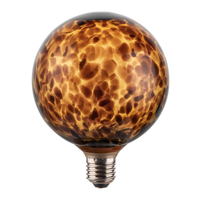 Tecnolite - Foco Globo G120 LED 4.5 W, Luz Ámbar, Base E27, No atenuable