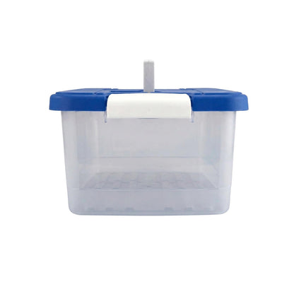Set de 3 Cajas de Almacenamiento 16 L con Cierre Click Color Azul