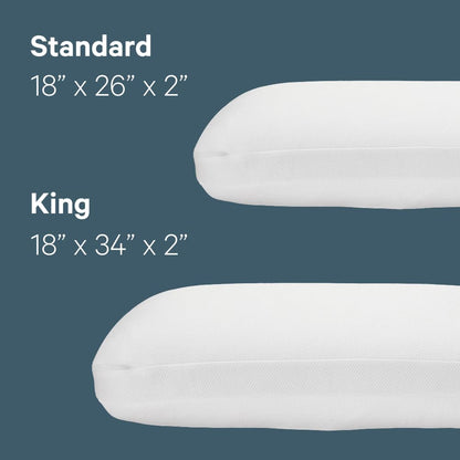 Casper Sleep Almohada de Espuma estándar – Espuma viscoelástica refrescante, Comodidad de Apoyo para Personas Que Duermen de Lado, Transpirable y Alivia la presión