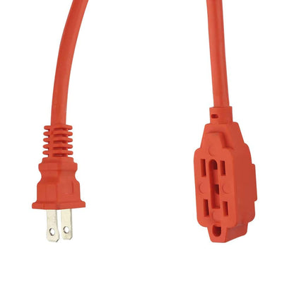 SANELEC, Extensión Eléctrica, Uso Rudo, Corriente 10 A, Calibre 16 AWG, 10 metros, Color Naranja, Modelo 2410