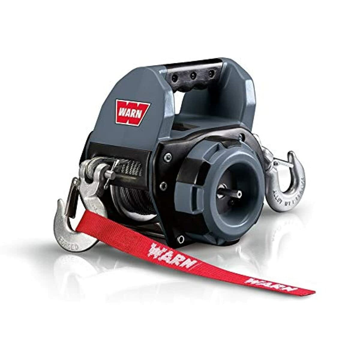 Warn 910500 Cabrestante portátil con Cable de 9 m: 227 kg, 750 Libras. Cuerda de Alambre de Capacidad