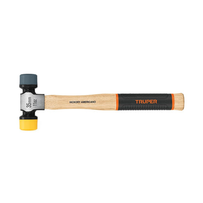 Truper MASU-35, Martillo 35 mm con caras suaves intercambiables Grip