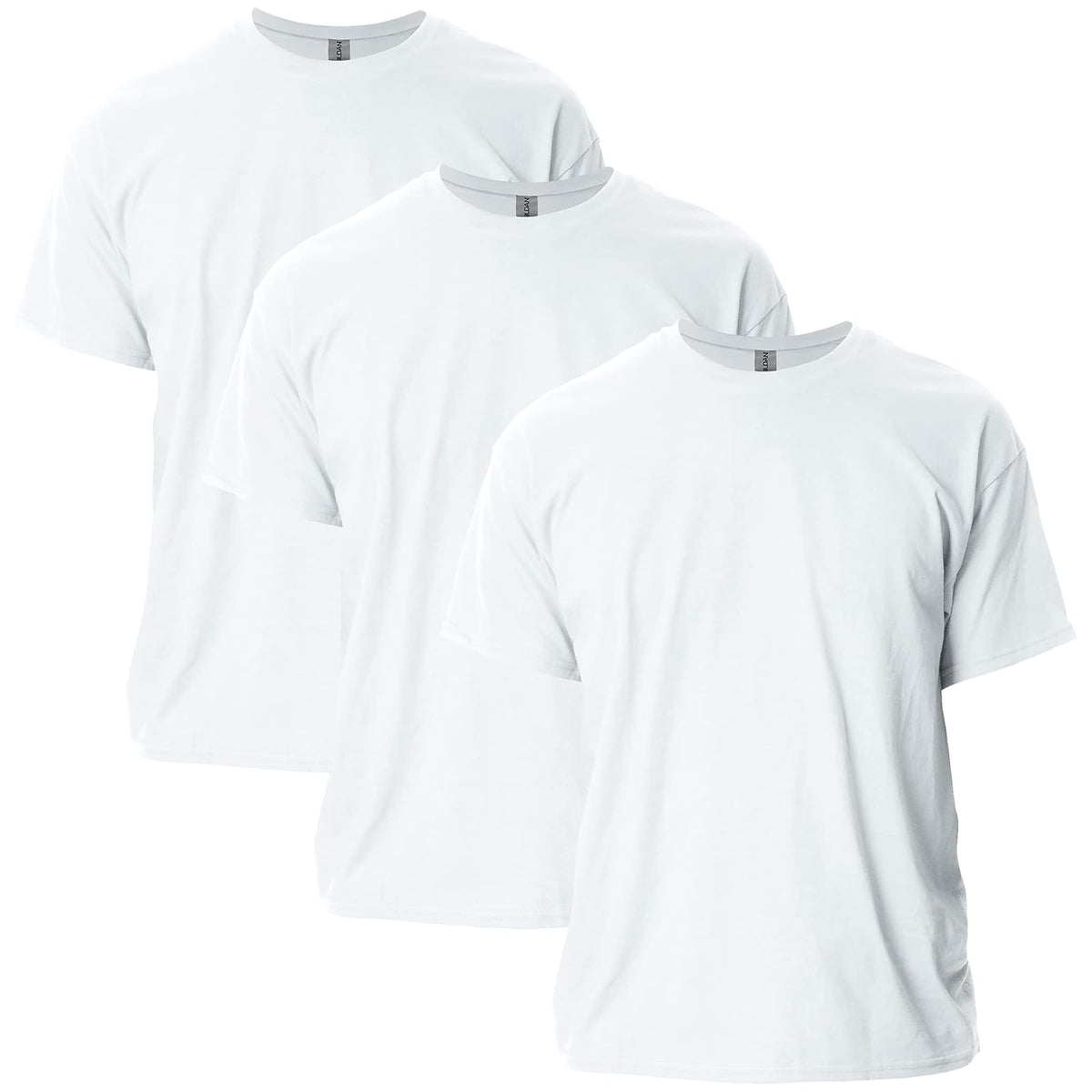 Gildan Playera Ultra Cotton G2000 Multipack para Hombre, Ajuste Clásico - blanco - 4XL